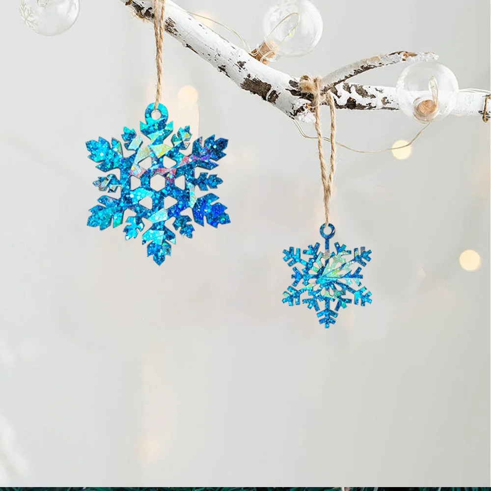 Christmas Holographic Snowflake Silicone Mold DIY Crystal Epoxy Resin Mold Jewelry Making Moulds Christmas Tree Home Decor Craft