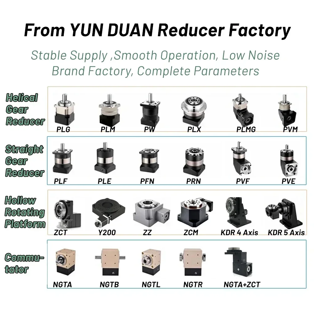 Precision Planetary Reducer Step-down Gearbox Reduction Gearbox 57/60/86/80/90mm Flange Stepper Servo Motor Reducer