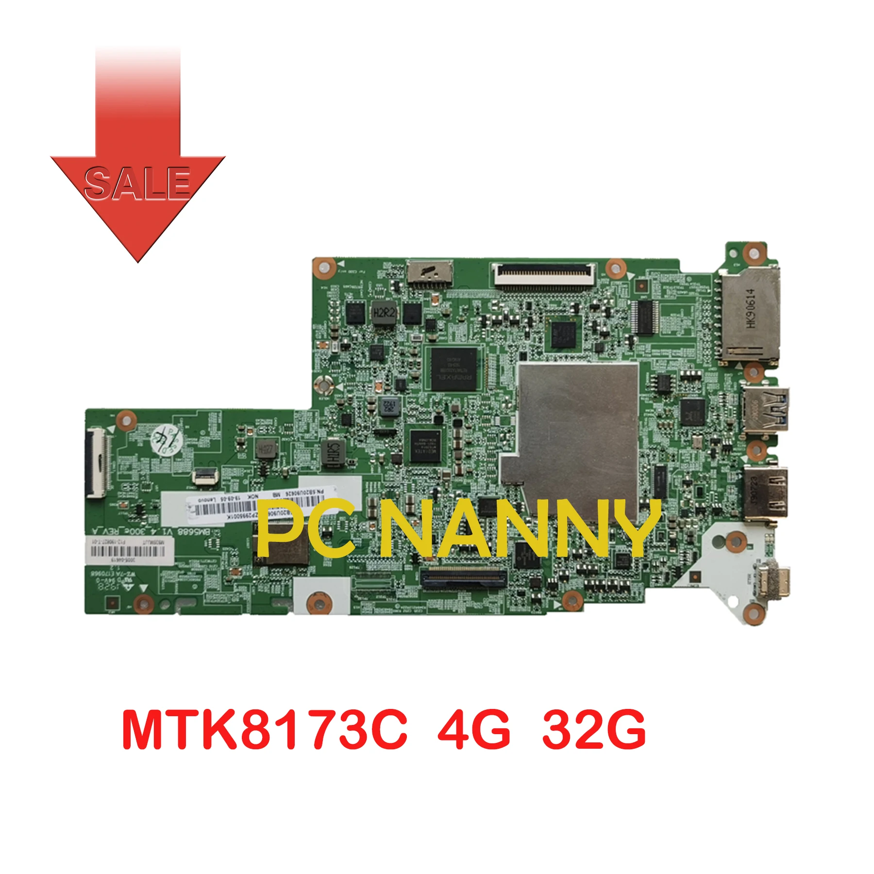 

PCNANNY for lenovo 300e Chromebook S330 laptop motherboard 5B20U90626 BM5688 5B20Q93989 MTK8173C 4G 32G