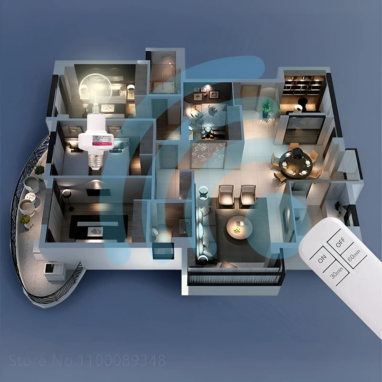 Wireless remote control smart timer switch E27 to E27 lamp holder AC220V house multi light switch baby room bedroom timer lamp holder lamp bulb holder lamp base