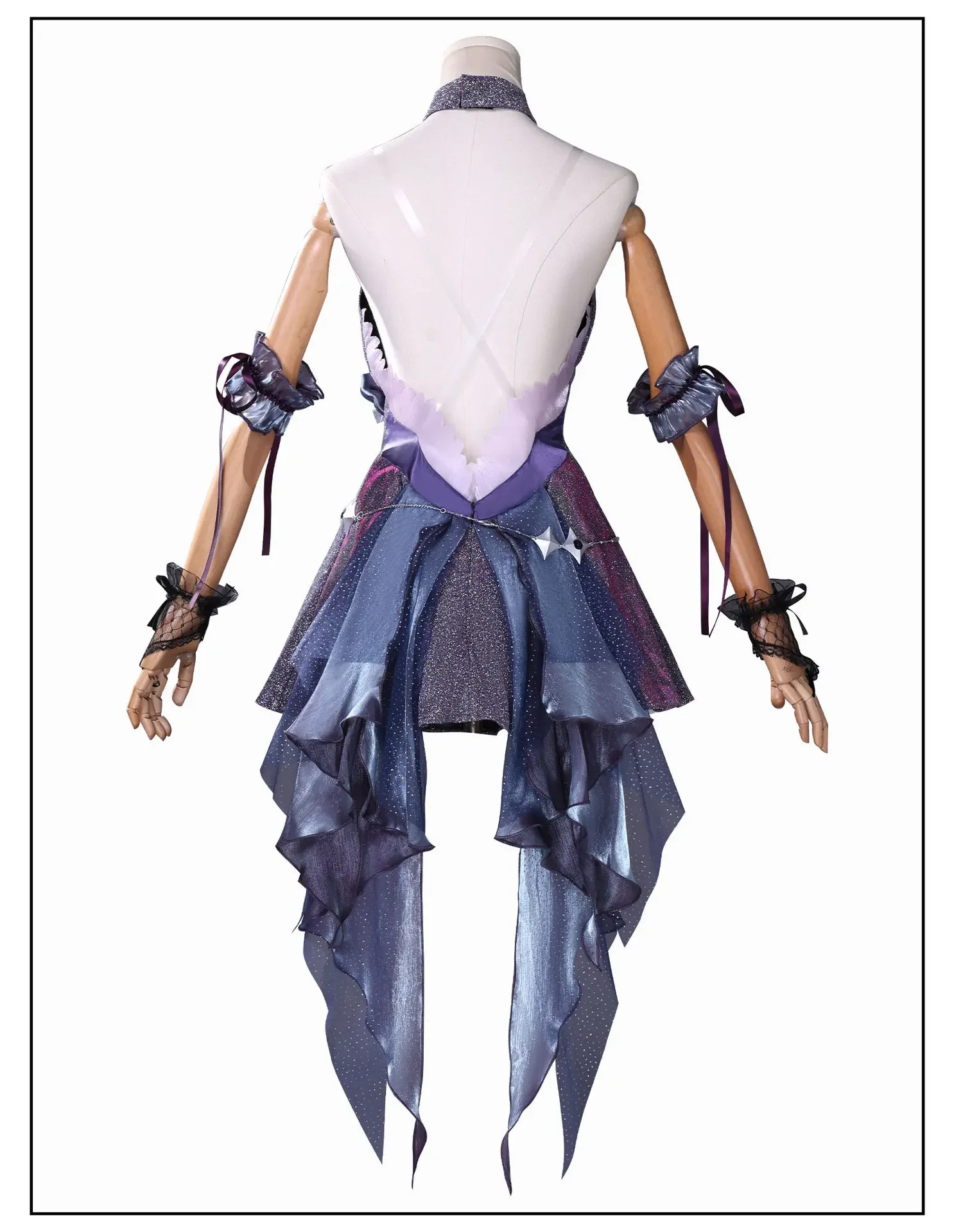 Neon Genesis Evangelion Rei Ayanami Sexy Backless Dress Cosplay Costume