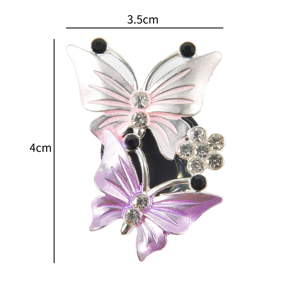 Air Freshener Butterfly Car-styling Car Perfume Natural Smell Air Conditioner Butterfly Diamond Aromatherapy Clip - Image 5