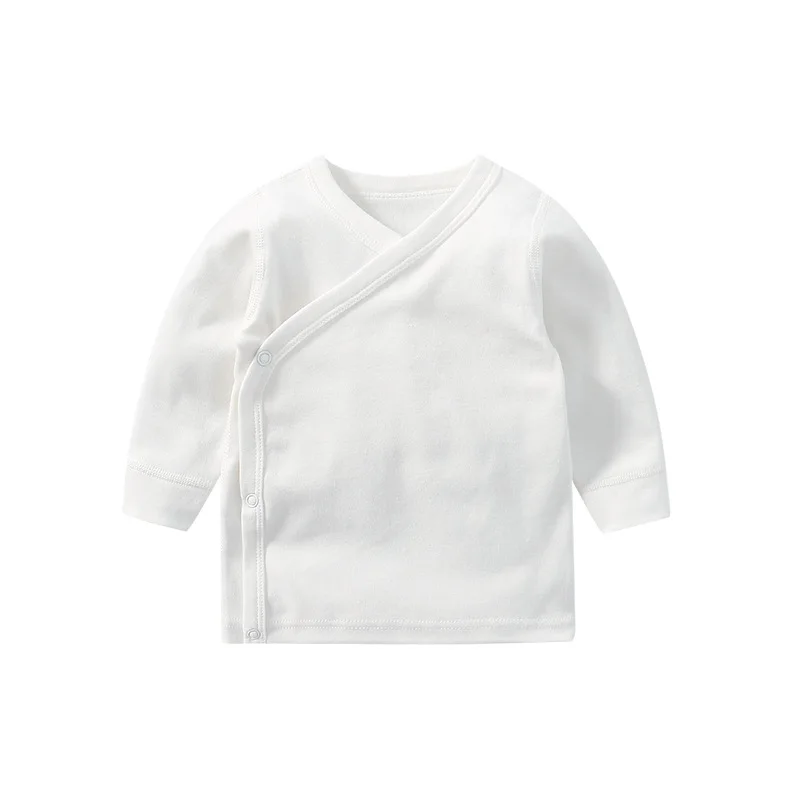 Cotton Newborn T-Shirts Baby Tee Long Sleeve Toddler Girl Clothes Boy Tops Casual 3Pcs/lot Solid Color Kids Clothing 2