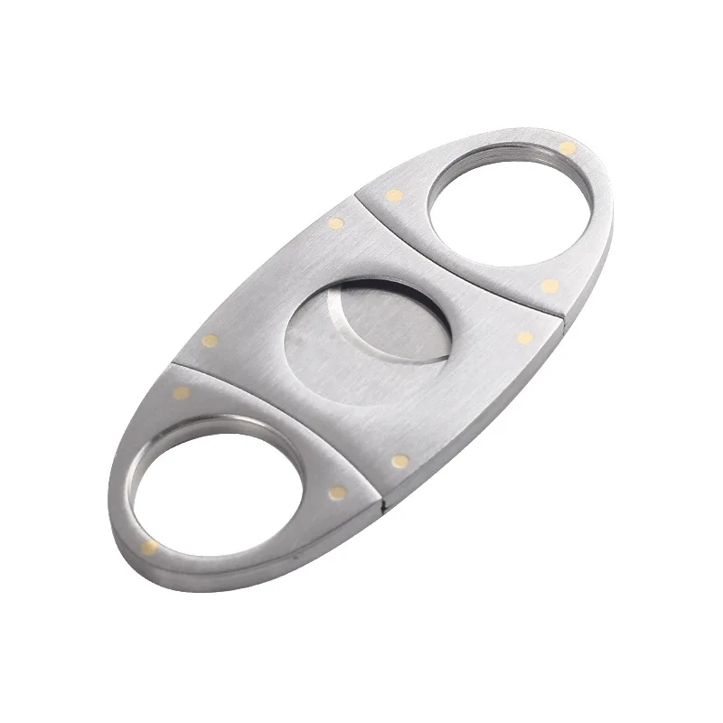 

New 1pcs Stainless steel cigar Cutter sharp blade double-edged cigar scissors portable cigar tools Cigars Accessories
