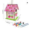 DIY Birdhouse Kit Interesting Easy To Assemble Painting DIY Painting House Decorations The Christmas Gifts For Kids 4