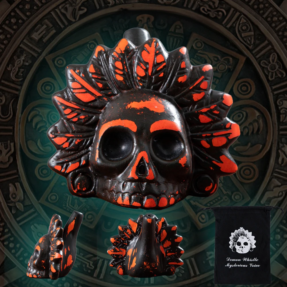 Aztec Death Whistle Up To 125+ Decibels Loud Real Screaming Authentic Human Sounding