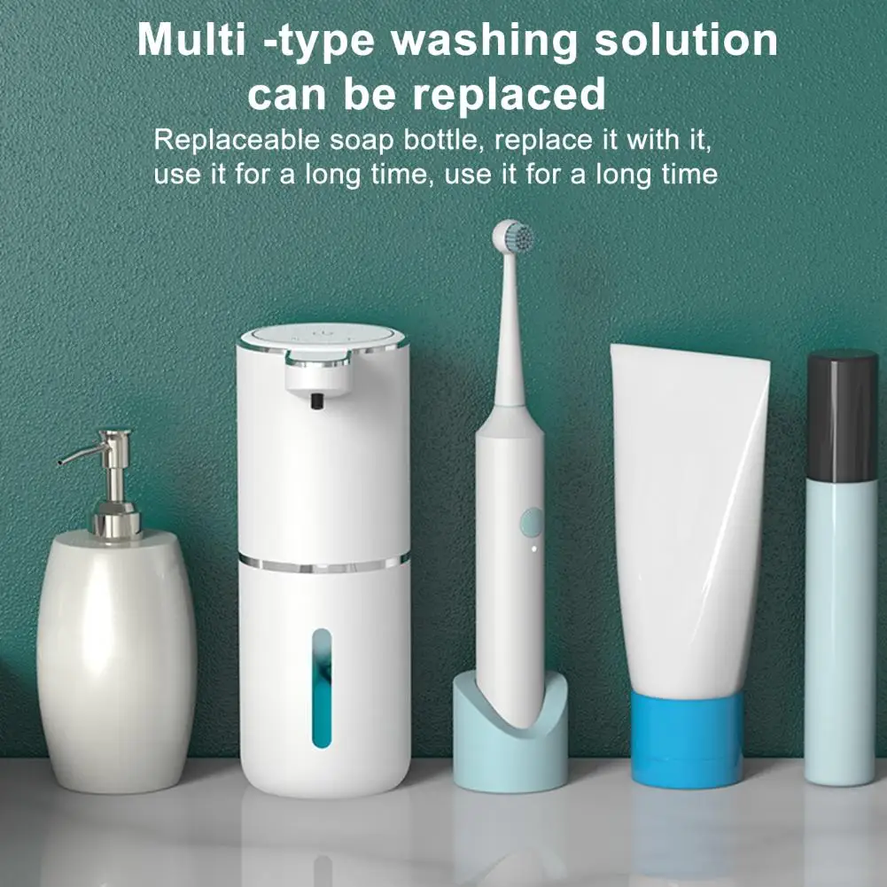 

Soap Dispenser with Adjustable Settings Touchless Rechargeable Soap Dispensers for Bathroom Kitchen for Hygienic for Home