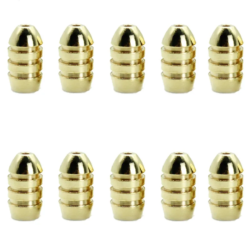 

10pcs/lot Fishing Weights Sinkers Brass Slip Sinker For Fishing Hook Fishing Lure Texas Rig Accessories 1.8g 3.5g 5g 7g 10g