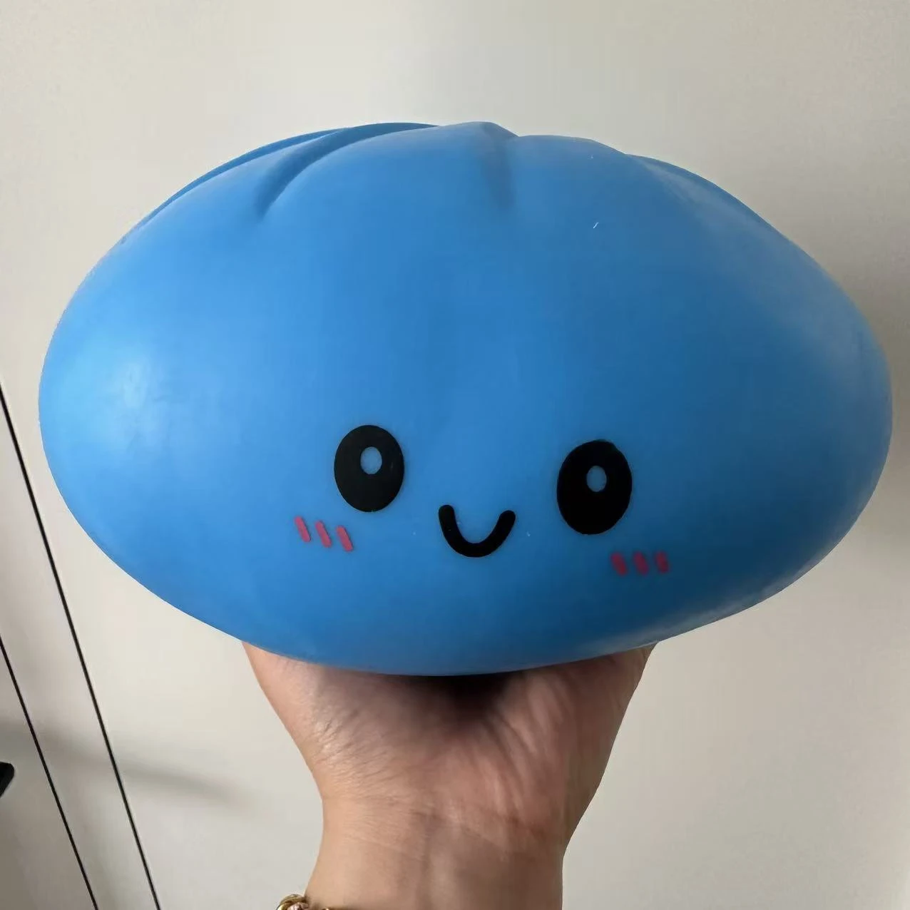 Oversized Steamed Dumpling Sensory Squeeze Toy for Stress Relief and Home Decor