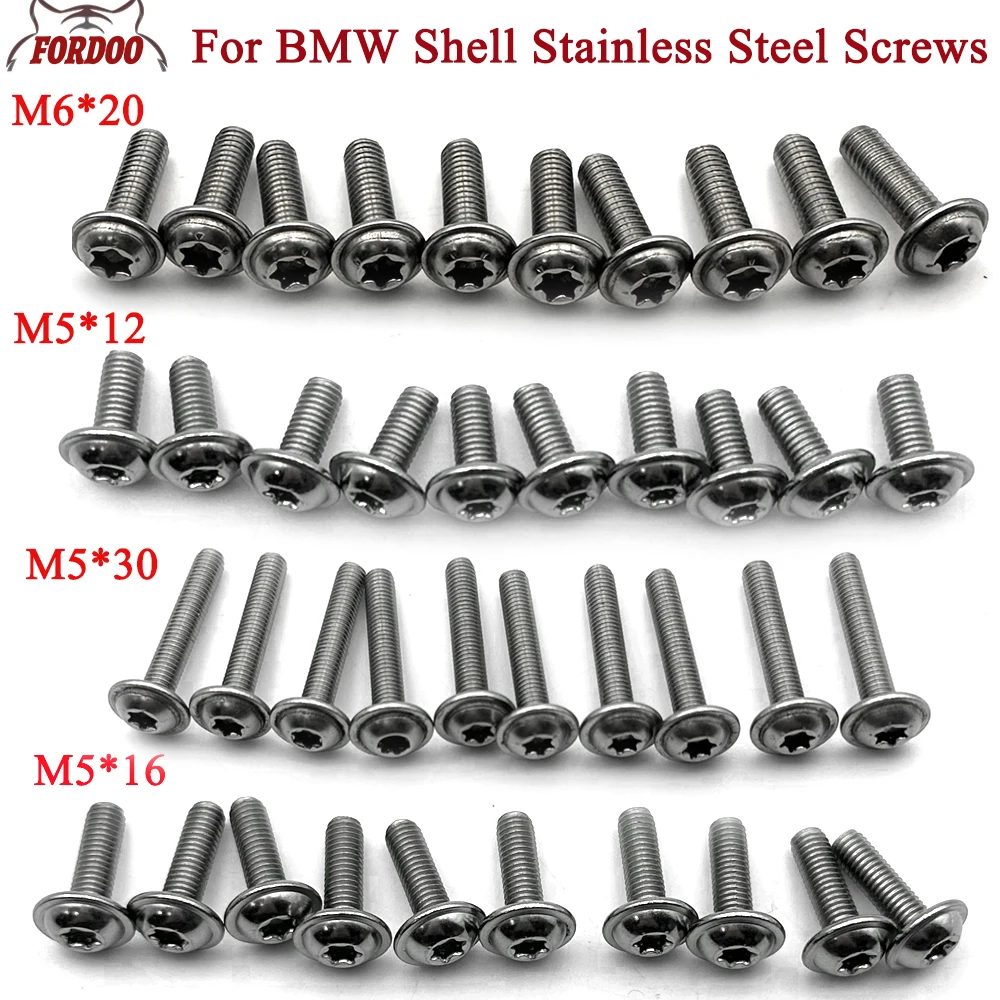 

For BMW Motorcycle Shell Stainless Steel Screws R1200GS R1200RT R1100GS R1150GS K1200LT K1200S K1300S R1100RT R1150RT -2013