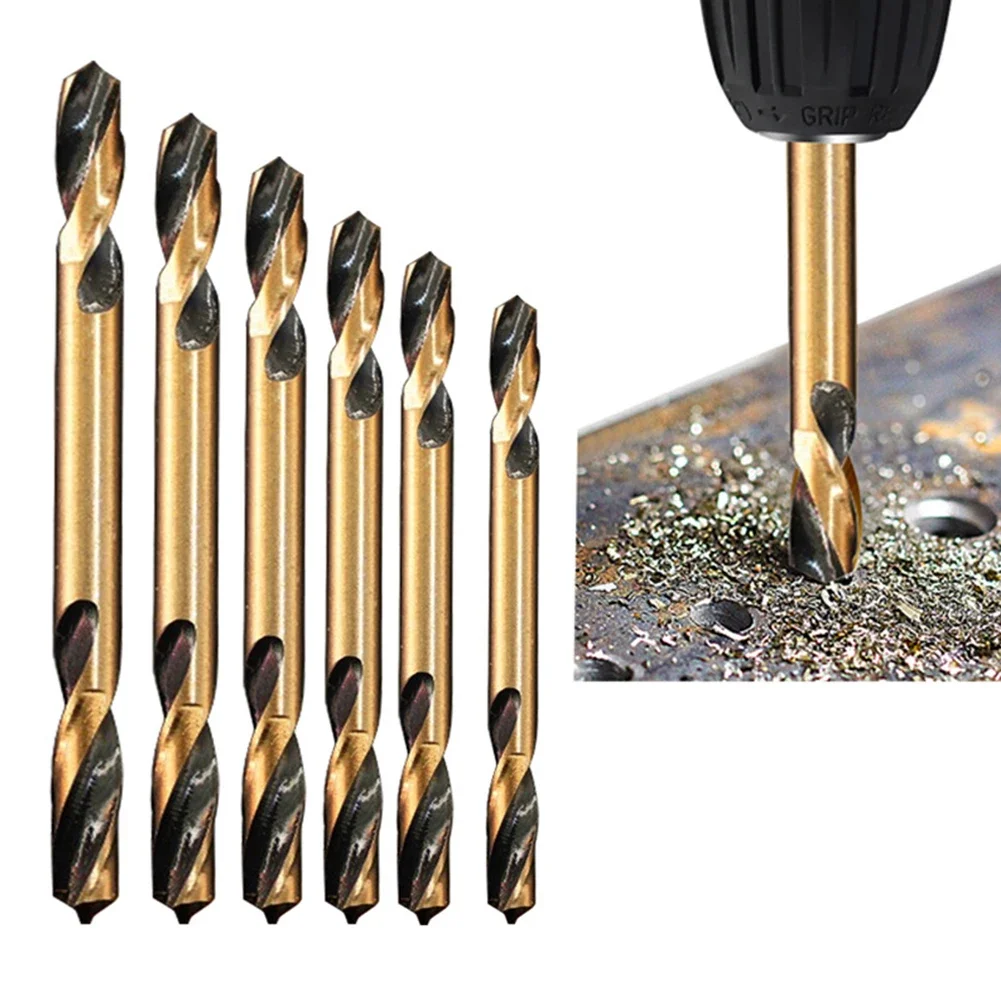 

Straight Shank Drill Hand Tool Accessories Drill Bits M35 Cobalt 8pcs Double Head High Quality High Speed Steel