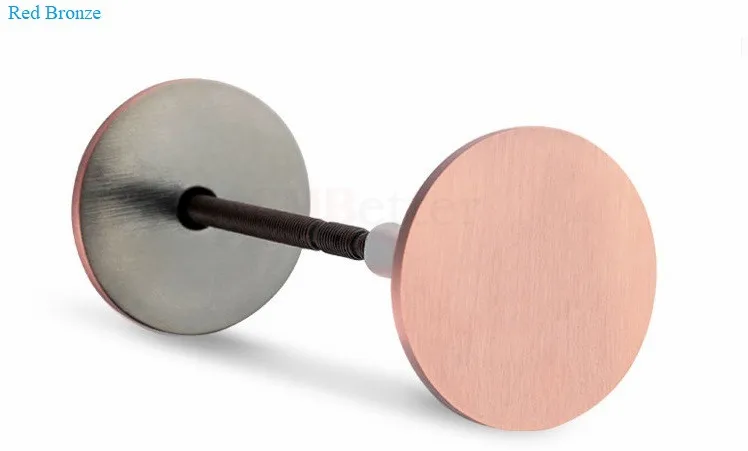 Stainless Steel Door Hole Cover Plate Filler Bell Entry Door Security Covering Unused Hardware Holes Gold Silver Red Bronze stainless steel escutcheon
