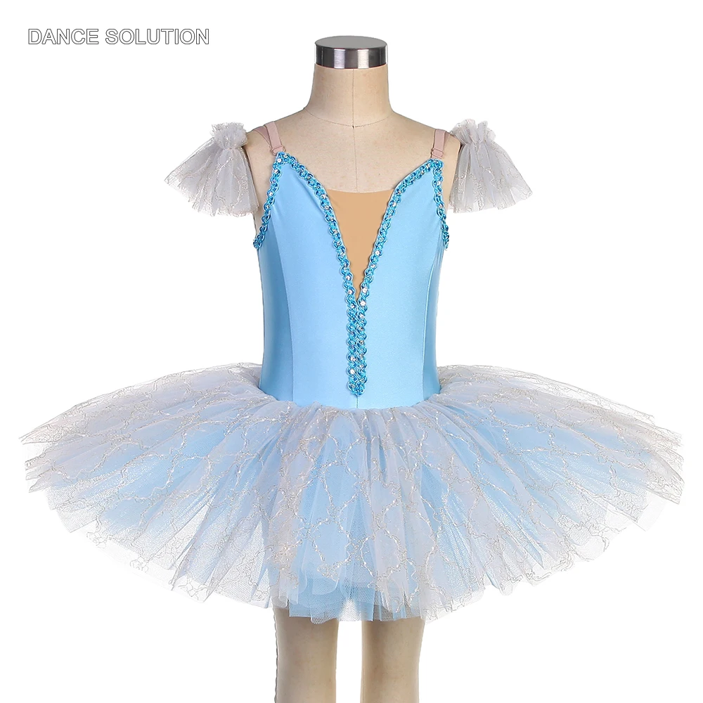 

Summer Child Kids Ballet Performance Dress Spandex Leotard Bodice with Puff Tulle Skirt Dance Practice Dress for Girls 20173