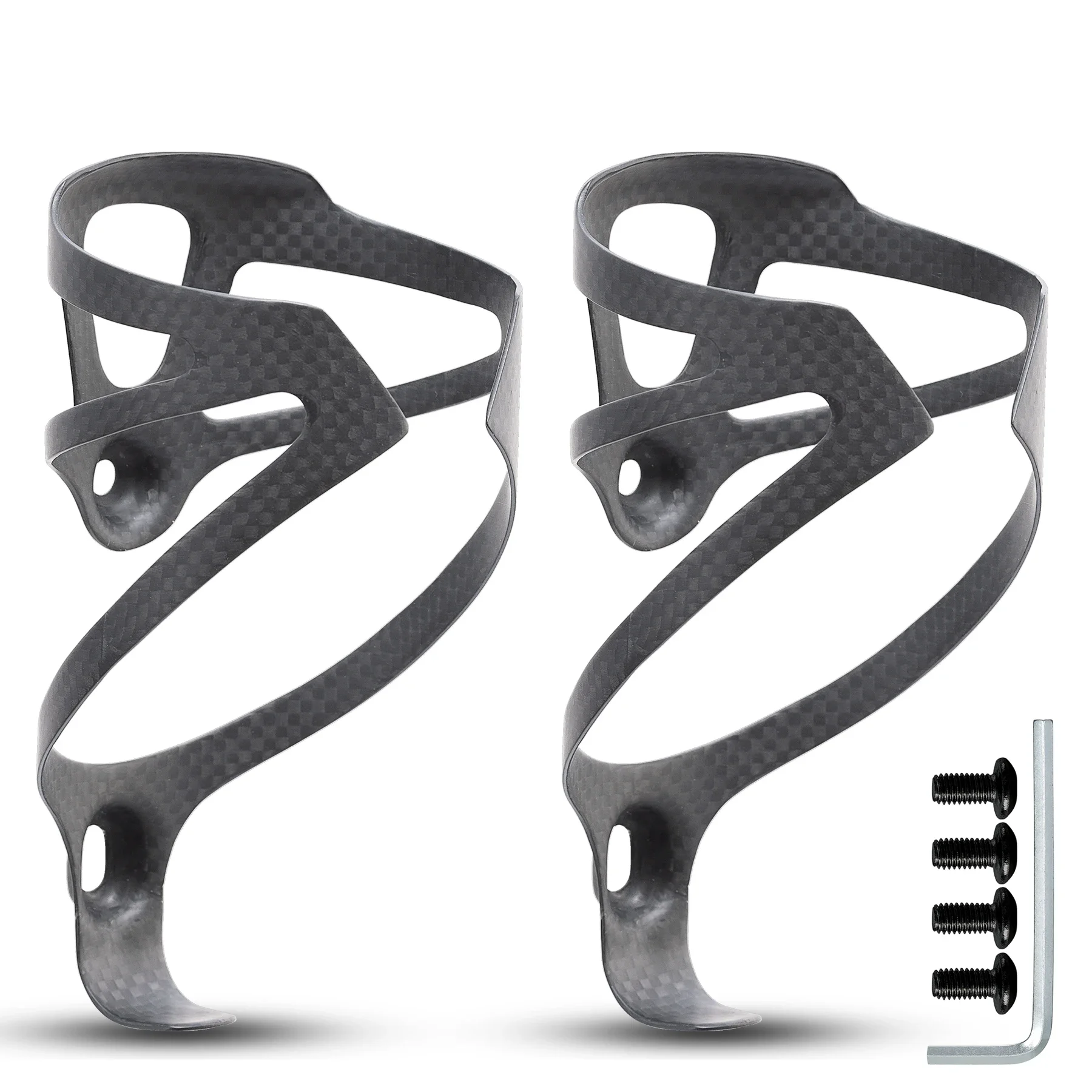 HUALONG 3K Carbon Fiber Bicycle Water Bottle Cage MTB Road Bike Water Bottle Holder Cages Cycling