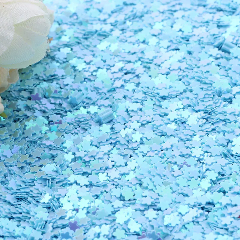 Pailletten 4mm PVC Plum Blossom Lose Pailletten Pailletten Pailletten Hochzeit Handwerk Zubehör Lentejuelas Para Coser 10g/20g/50g Pailletten – Detail 4