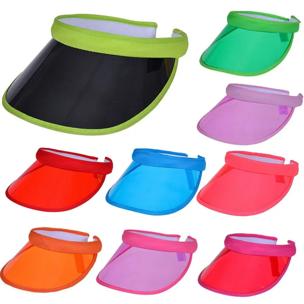 

PVC Transparent Sports Accessories Women Men Summer Baseball Hat Bicycle Sun Hat Visor Caps Anti-UV Sunshade Hat