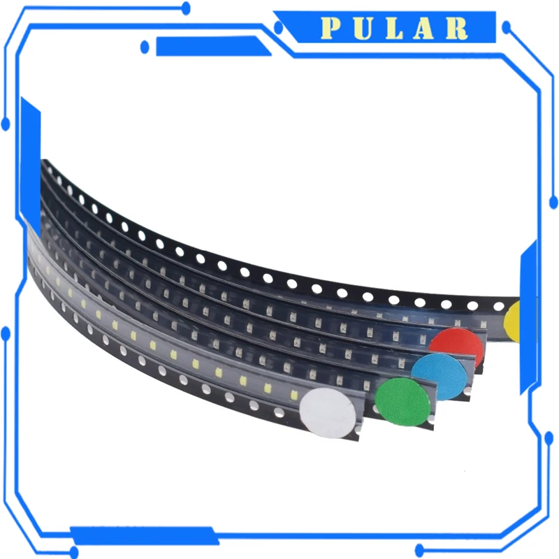 Vibrant Multi-Color SMD LED Light Bead Set (100PCS)