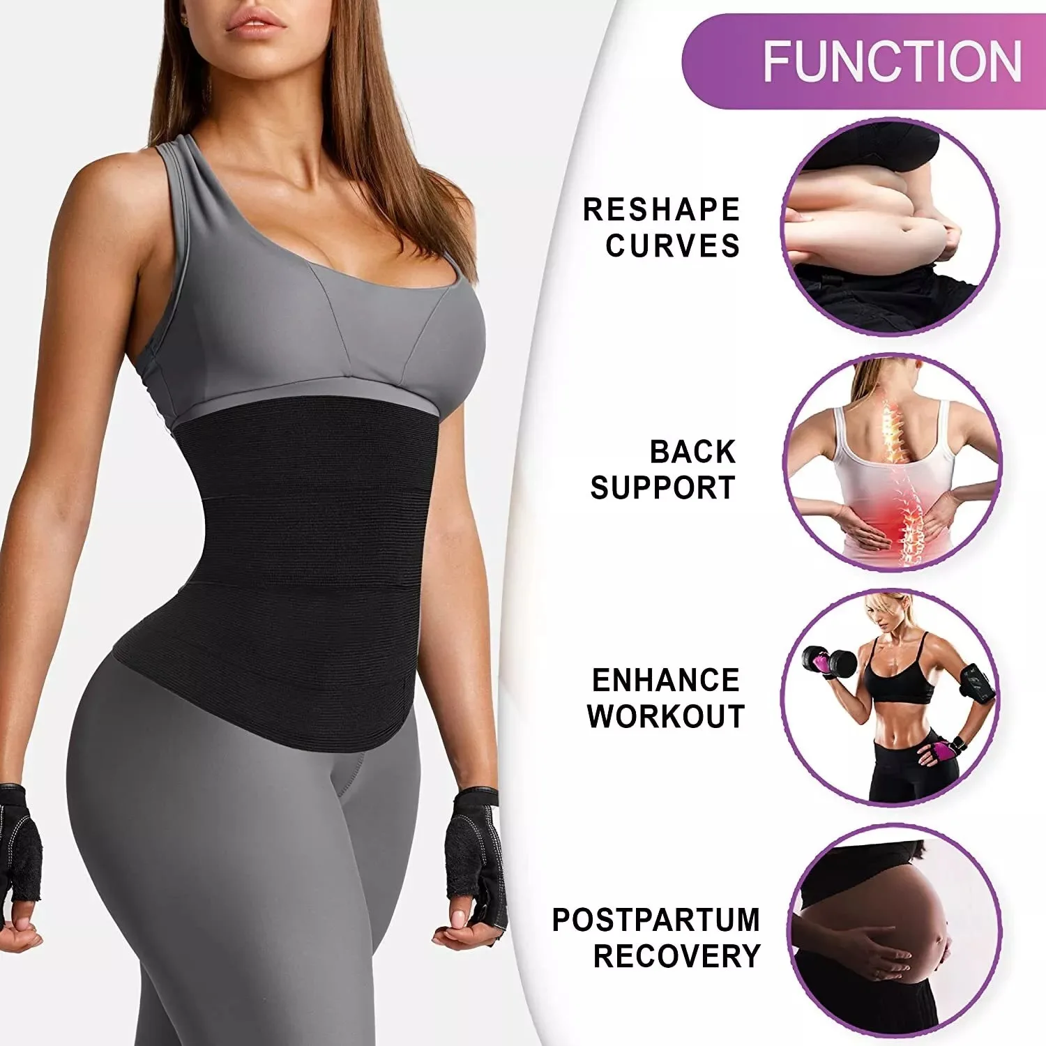Adjustable Waist Training Belt and Abdomen Shaper - Multi-Season Support Band