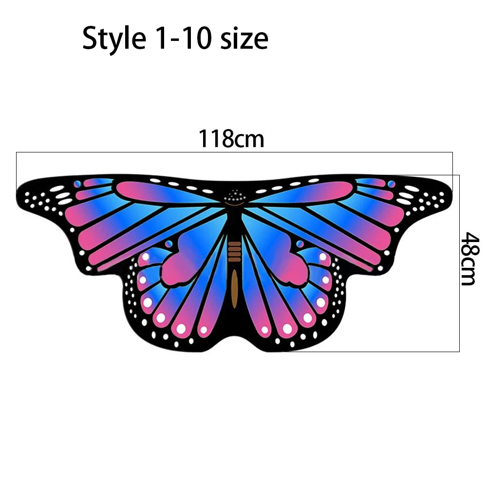 Kids Butterfly Performance Wings Cosplay Accessories Halloween Carnival Props Wing Costumes For Girls Boys Cloak Party FavorGift