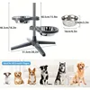 Lift dog bowl, detachable pet bowl, stainless steel food bowl, cat bowl, anti knock rack bowl, dog bowl 4