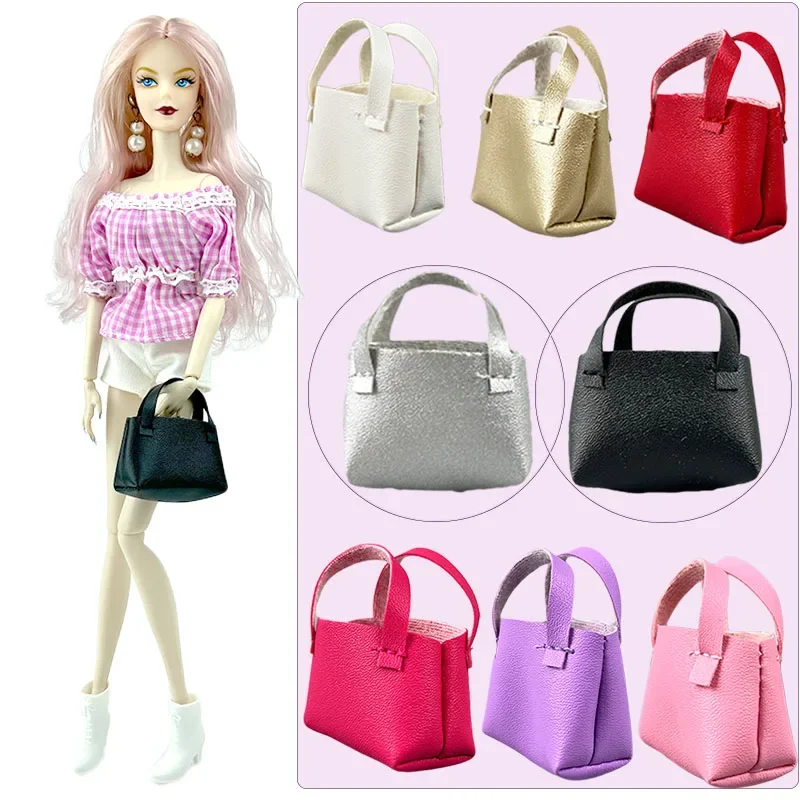 Lot De 8 Mini-sacs à Main Pour Poupée Barbie (1/6) - Accessoire Neuf, Cuir Imitation - Fabriqué à La Main