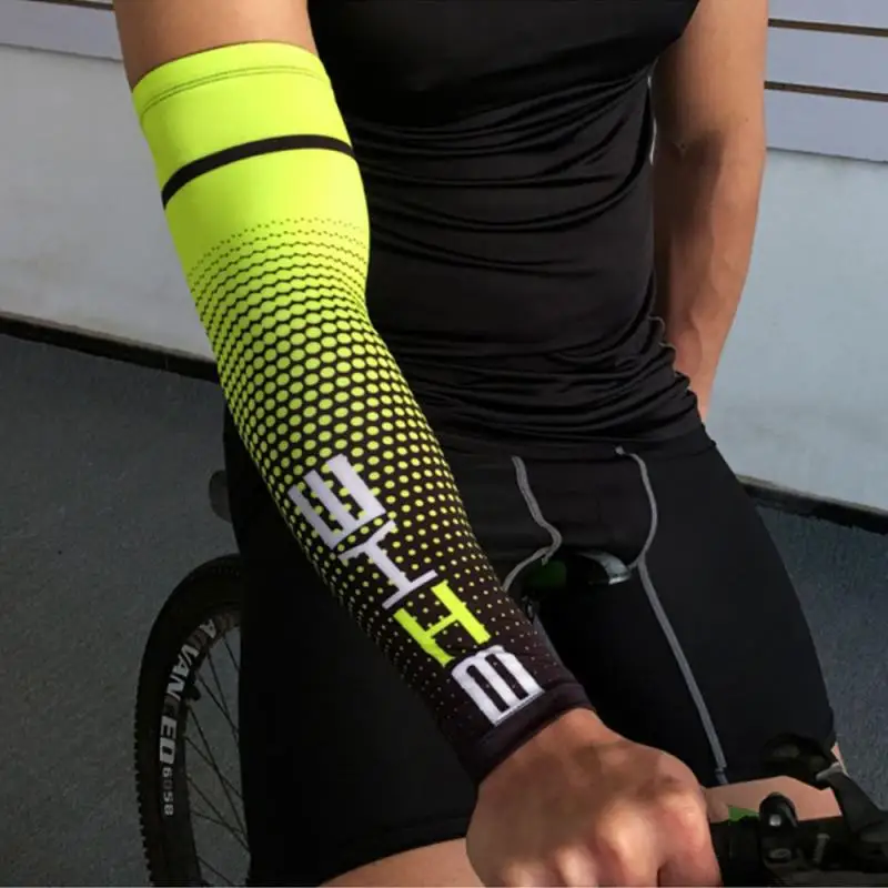 Sport Arm Sleeve 1PC Armguards Quick Dry UV Protection Running Elbow Support Arm Warmers Cycling Warmers