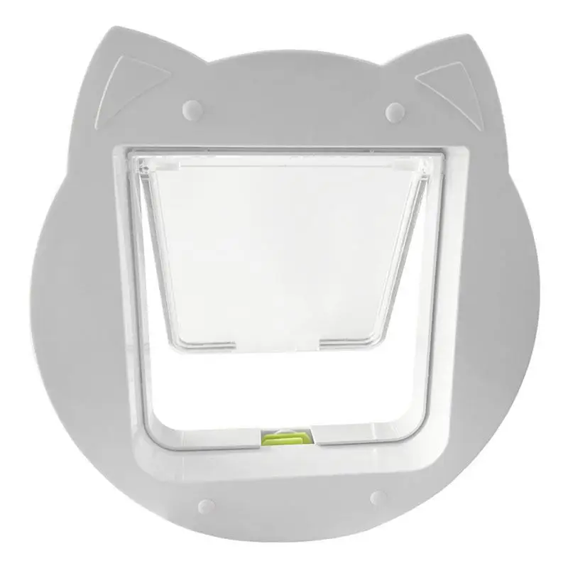 Cat Door Interior Door 4 Way Locking Dog Weatherproof Cat Window Interior With Shaped For Exercise