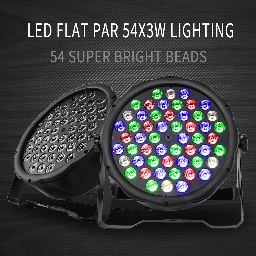 SHEHDS 1/2/4PCS LED Par Licht RGBW 54x3W Licht 8 Kanäle DMX 512 Effekt Licht Schnelle Lieferung Hochzeit Nachtclub Theater Disco – Detail 1
