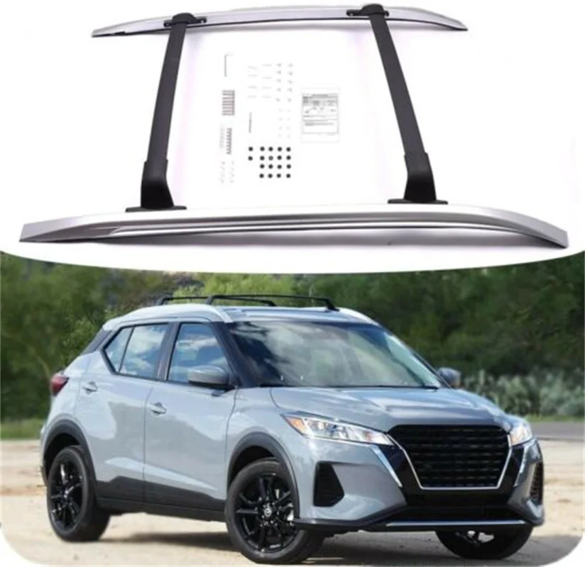 4Pcs Roof Rail Rack Side Rail Bar Cross Bars Crossbars Fit for Nissan