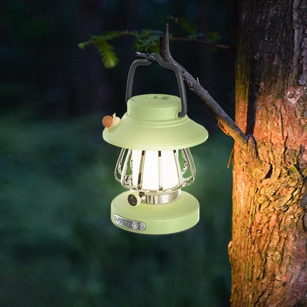 Rechargeable Outdoor Camping Lantern - Snail Design