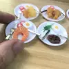 1 Set 1/12 Scale Miniature Wine Steak Pretend Food Set for Blyth OB11 1/6 BJD Dollhouse Kitchen Play Toys Accessories 1