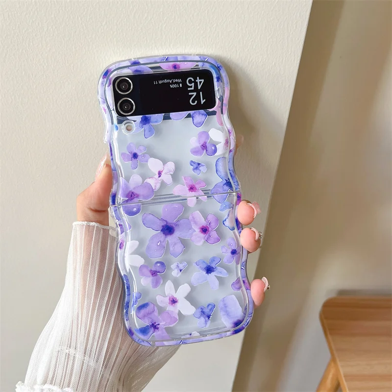thumbnail image 1 of For Samsung Galaxy Z Flip 5 4 3 Phone Cases Cute Cartoon Dinosaur Wave Tpu Soft Back Cover For Samsung ZFlip5 ZFlip4 5G ZFlip3, 1 of 5