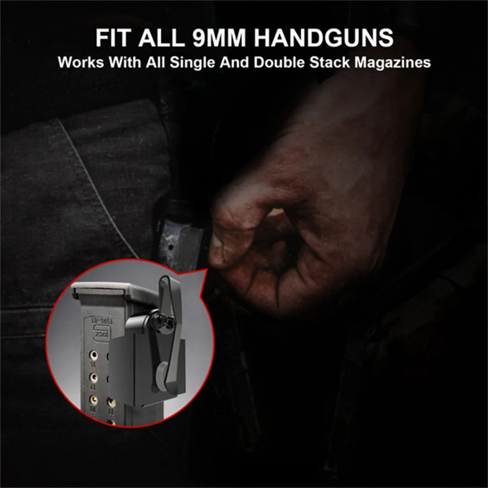 Magnetischer Taschenmagazinhalter Mag Standard Clip Rechts Links Hand Magnetischer Taschenclip für 9 mm/.40 S&W.357 Sig Magazine – Detail 4