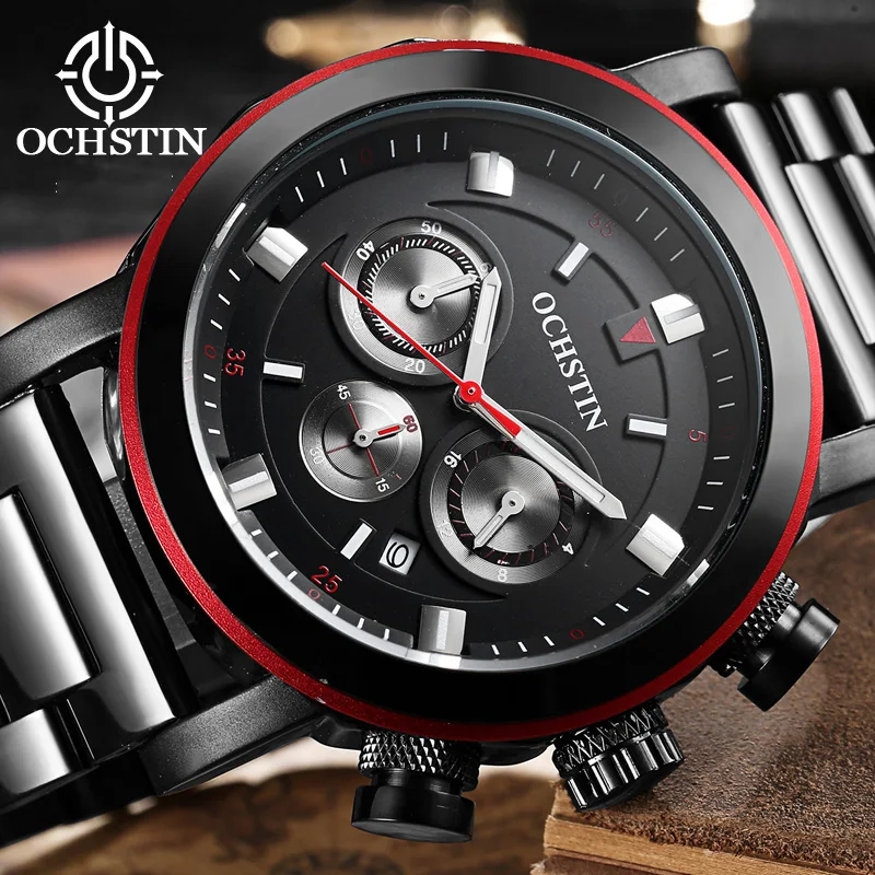 OCHSTIN Sports Trend Hot Model Mariner Series 2024 Men's Quartz Watch Wristwatch Multifunction Quartz Movement