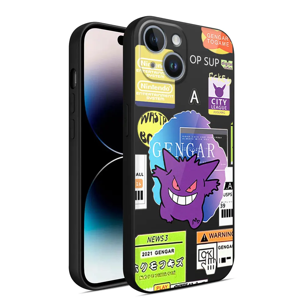 Pokemon Gengar Phone Case for iPhone 15 Plus 8 Plus 7 6s 14