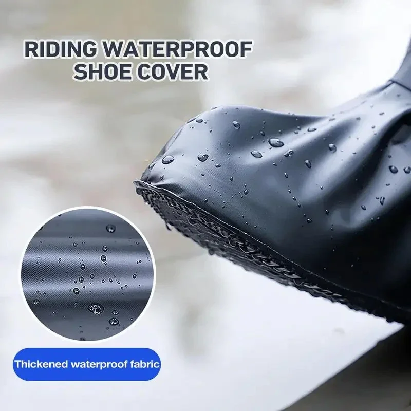 Anti-Slip Reusable Foldable High Waterproof Rain Boot Shoe Cover Shoe Protector-Motorcycle Rain Shoe，Waterproofing solutions for