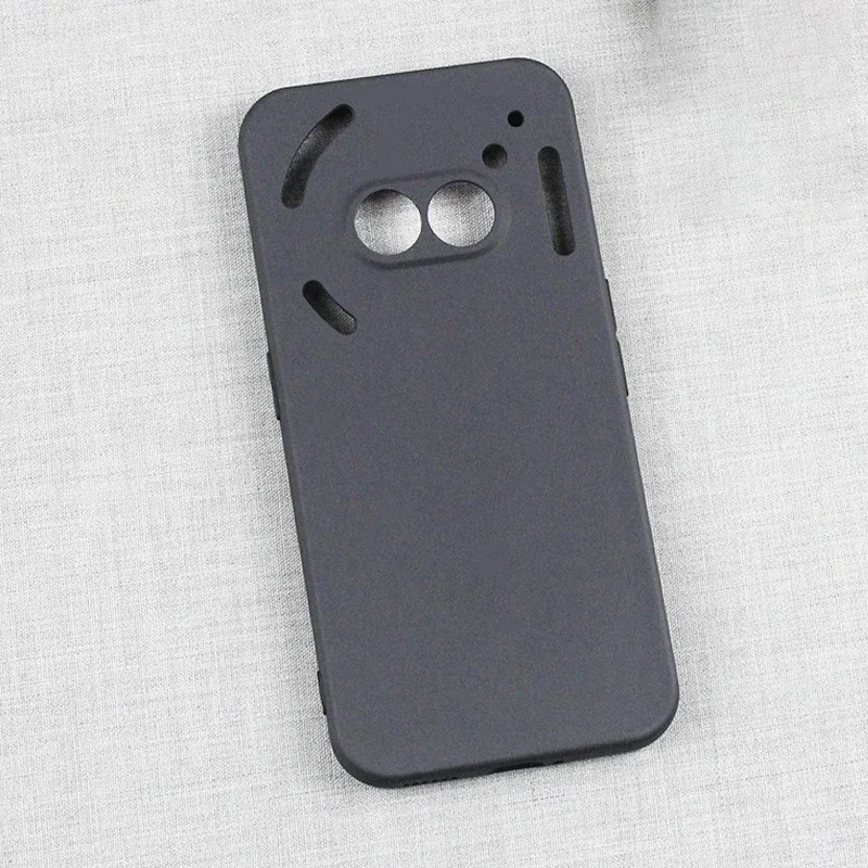 Sleek Black Matte Soft TPU Phone Case with Camera Protection