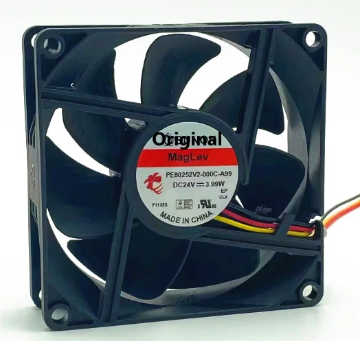 

Original 100% working PE80252V2-000C-A99 24v8025 3.99W Magnetic Cooling Fan