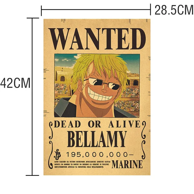 Anime One Piece Action Figure Vintage Posters Living Children Room Wall Decoration Paintings Stickers Toys for Children Gifts 6