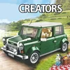 1267 Technical Mini Cooper Creator Expert Compatible 10242 DIY Building Blocks Bricks Classic Car Model Kids Gift Toys 3