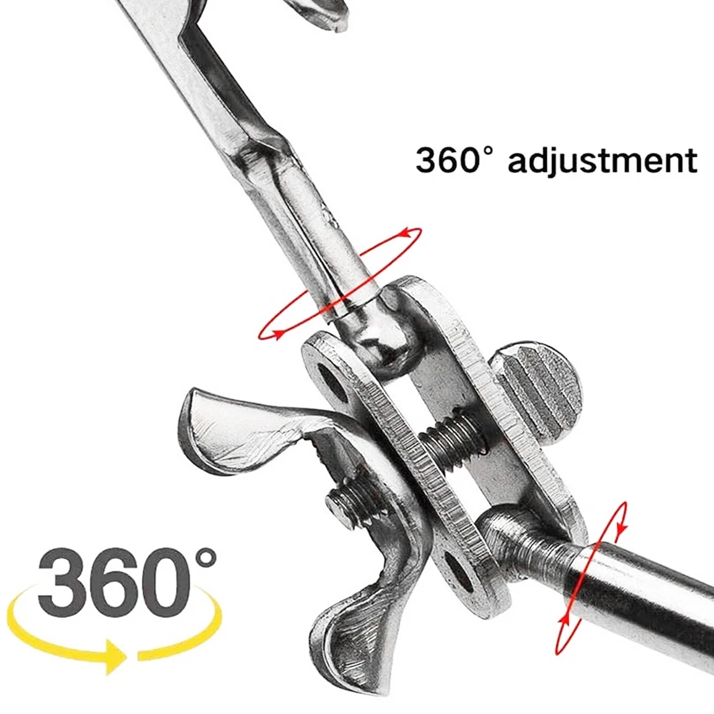 Adjustable Third Hand Soldering Tool Desk Clamp Welding 2 Alligator Clips Soldering Stand Repair Tool soldering tool soldering iron stand soldering helping hands welding tool