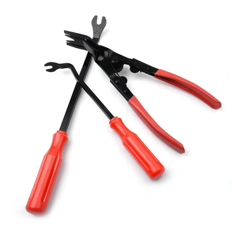 Car Door Clip Panel Trim Removal Tool Fastener Dash Install Repair Tool Car Headlight Repair Installation Tool Car Accessories 2pcs auto cv joint boot clamps pliers and cutter ear type banding tool set car vehicle repair banding install tool dropshipping