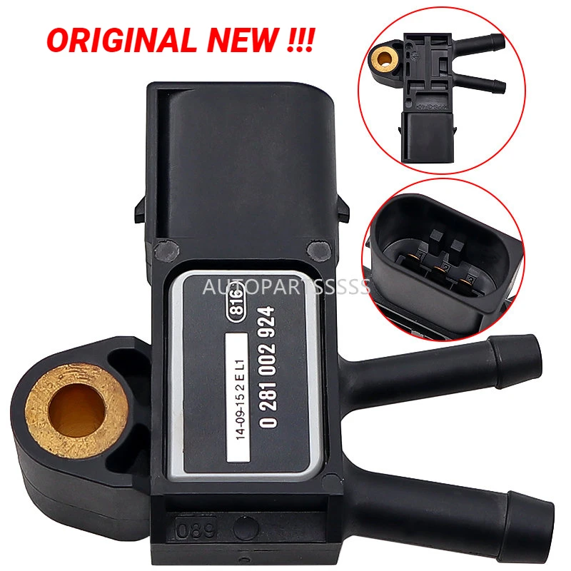 

0281002924 0061534928 0061539528 6429050100 Exhaust Pressure Sensor For Mercedes E200 E320 GL320 GLK220 ML300 For SMART Fortwo