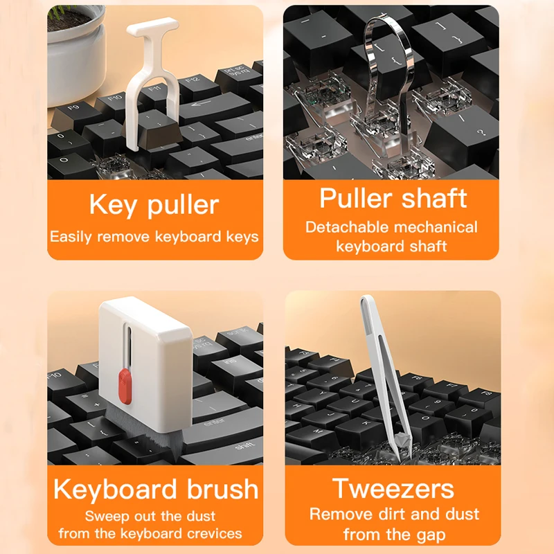 32/21/20 in1 Multifunctional Magnetic Cleaning Tool Kit for PC Laptop Keyboard Camera Mobile Phone Earbuds iPad iPhone 15 4