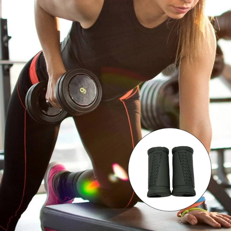 1 Pair Arm Training Rod Grips Barbell Hand Grips Strengthener Weightlifting Rod Grips Dumbbells Resin Grips Barbell Grips 4