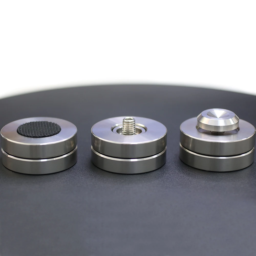 4 stücke/8 stücke HIFI XSSH Audio Audiophile Lautsprecher CD Verstärker Stehen ALUMINIUM Edelstahl ISOLATION FUSS Spike schock Dämpfung Pad
