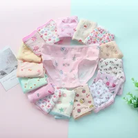 Sous-vêtements pour bébé, culottes pour enfants, slips pour filles de 2 à 12 ans, 12 pièces/lot 3