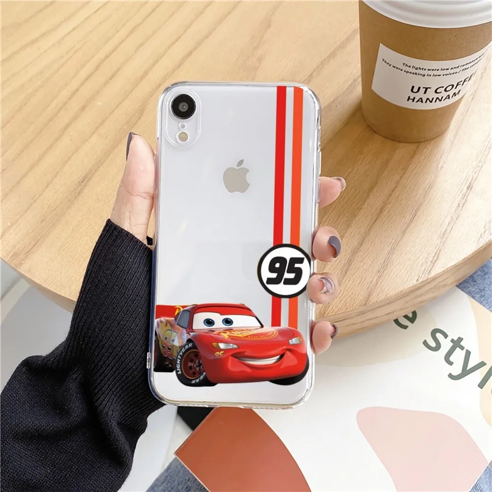 thumbnail image 1 of Funda de teléfono Cars L-Lightning m-mcQueen para Iphone 15 11 13 14 Pro Max 7 8 Plus X Xr Xs Max Se2020 12mini cubierta transparente, 1 of 4