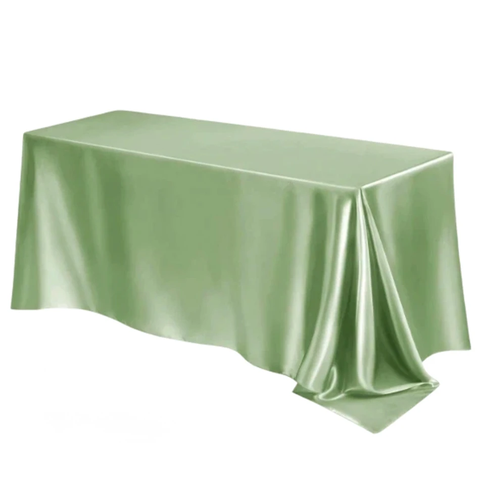 Rose Gold Satin Tablecloth - Nordic Elegance Wedding and Party Table Cover