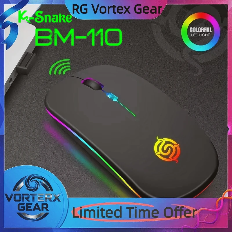 Vortex Gear K-Snake Bm110 Mouse 2.4g Wireless Rechargeable Adjustment ...